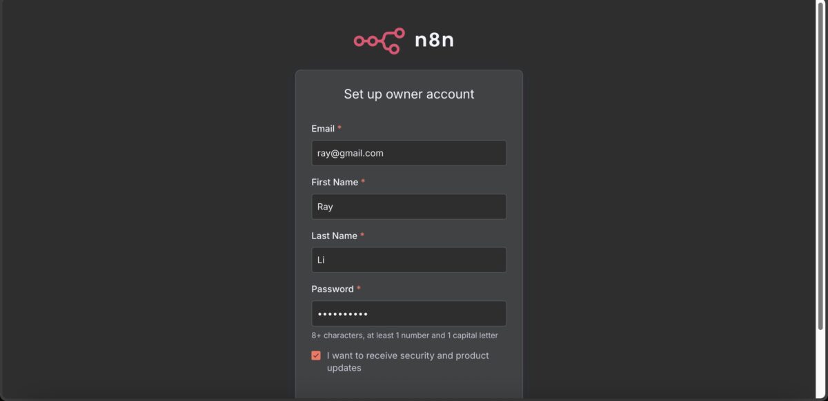 n8n教學 Zeabur部署首次登入的註冊